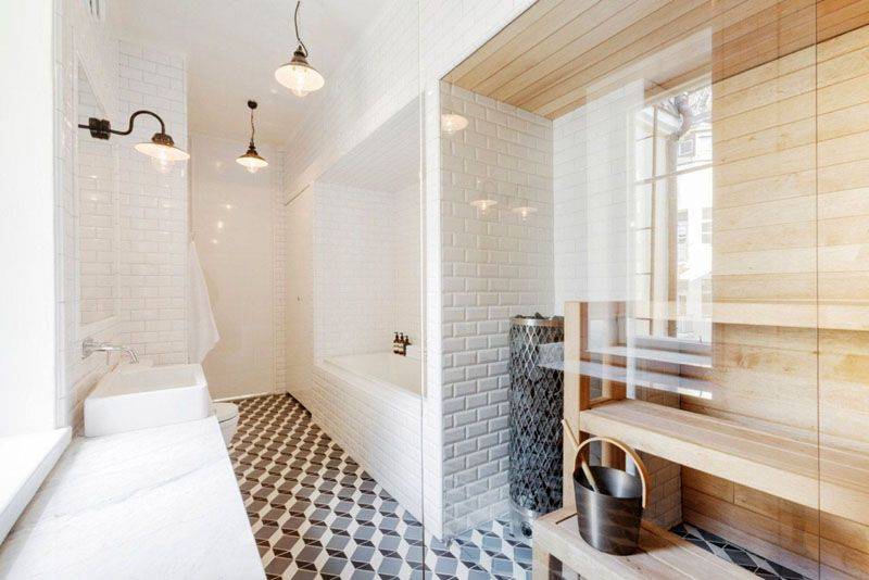 Дизайн ванной в скандинавском стиле (фото): оттенки, свет, мебель