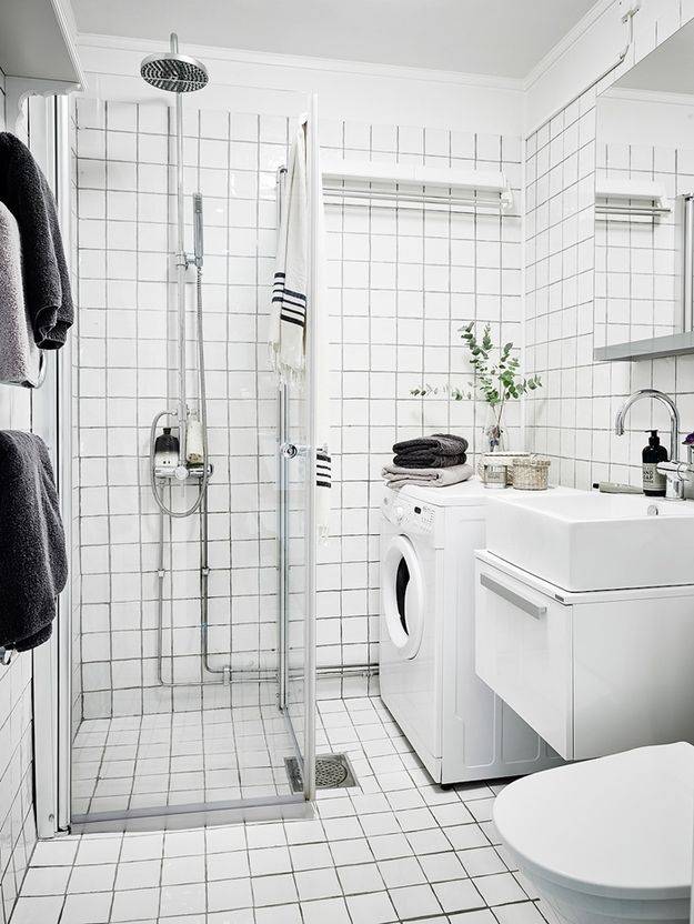 Ванная в скандинавском стиле: 5 атрибутов и 115 реальных фото