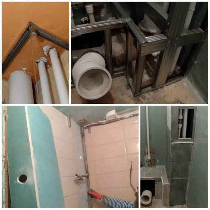Как спрятать трубы в ванной комнате: прячем водопроводные трубы в стену, как правильно положить канализационные трубы в ванной
