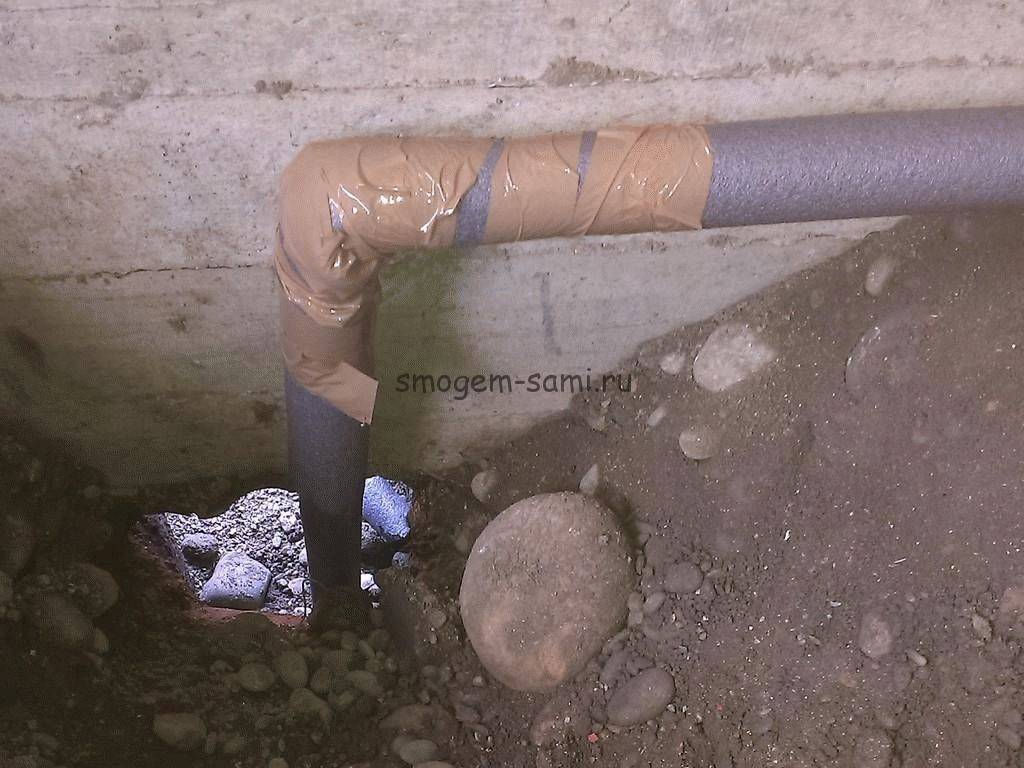 Как утеплять канализационные трубы в земле
