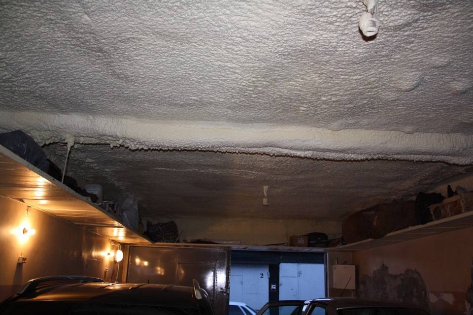 Утепление потолка изнутри в гараже своими руками