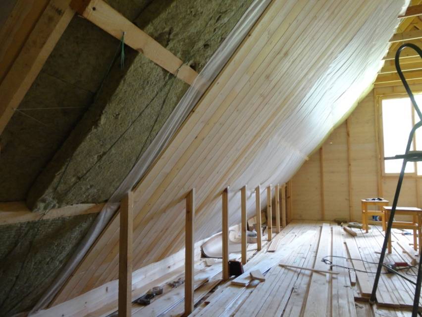 Как правильно утеплить мансардную крышу дома для зимнего проживания изнутри своими руками