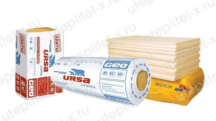 Характеристики теплоизолирующих материалов ursa