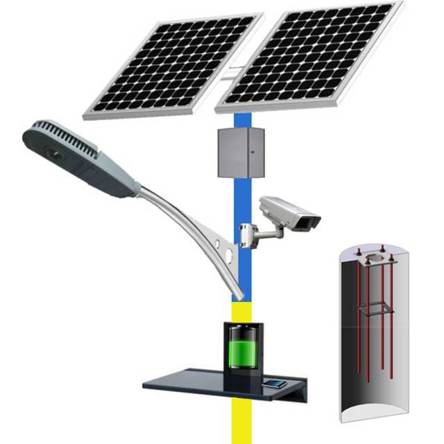 Схема садового светильника на солнечной батарее