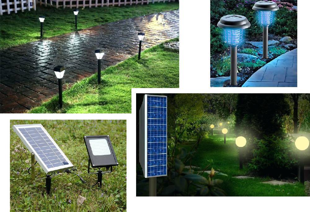 Садовые светильники на солнечных батареях: 5 видов