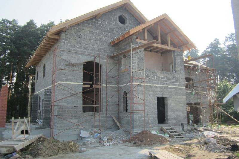 Проекты домов из арболита и строительство своими руками