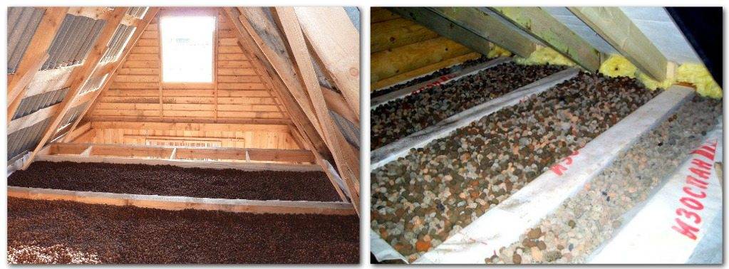 Как утеплить потолок частного дома керамзитом: инструкция