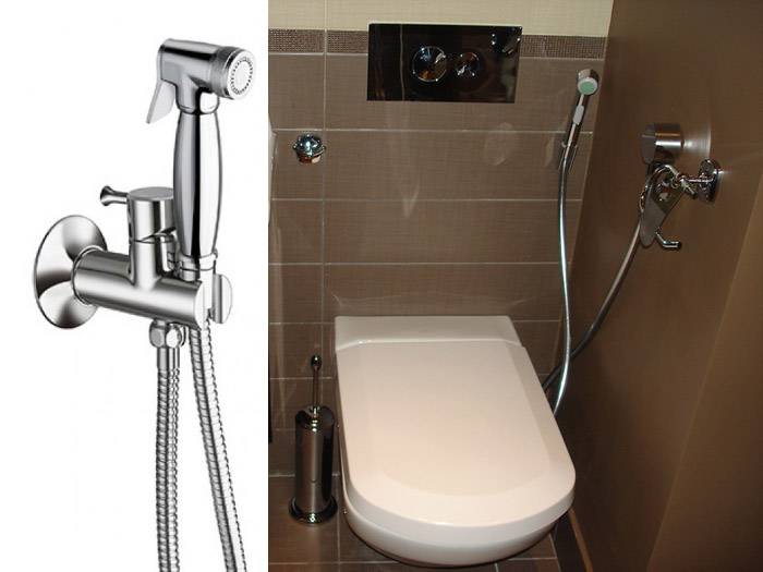 Гигиенический душ в туалете: виды и установка своими руками +фото и видео