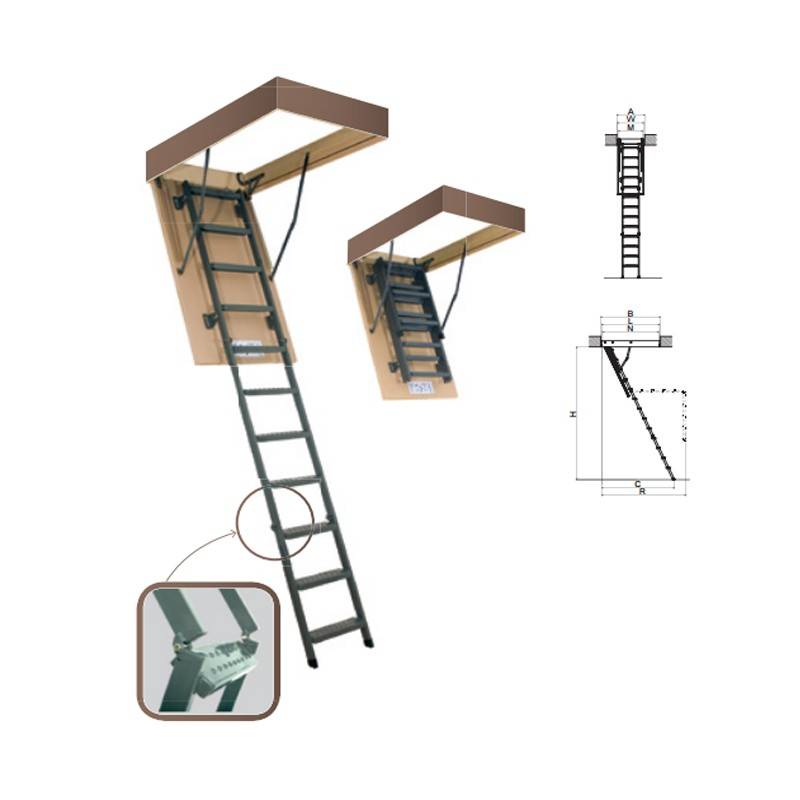 Лестница с люком на чердак: виды и требования к конструкции