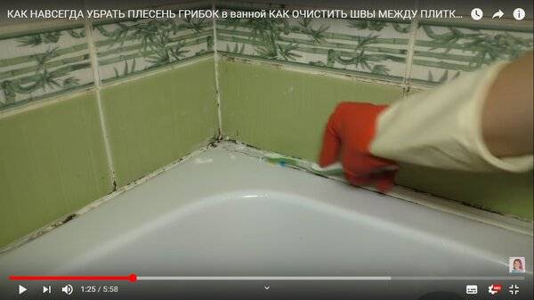 Как убрать плесень в ванной, как вывести грибок (на потолке и плитке стен, с герметика и силикона, на шторе), народные средства и инструкции