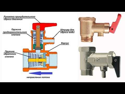 Инструкция по предохранительному клапану для водонагревателя
