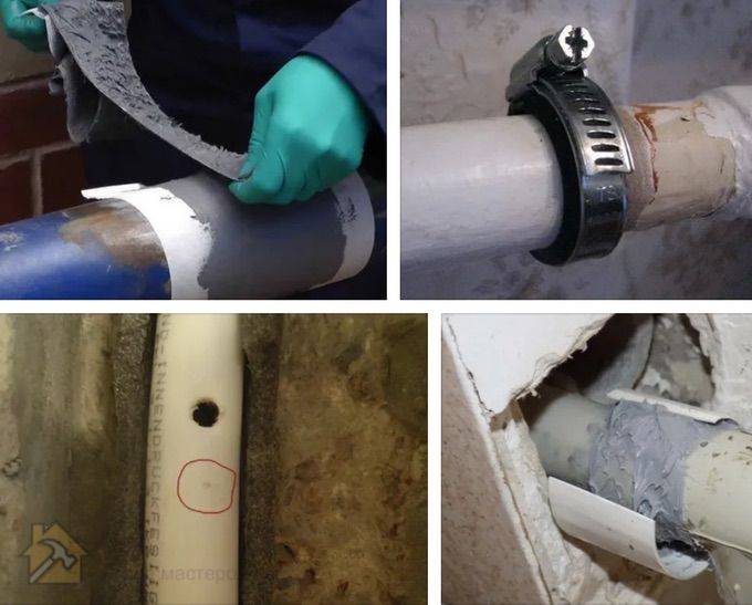 Как заделать дырку в пластиковой трубе: как заклеить трещину в канализационной трубе холодной сваркой
