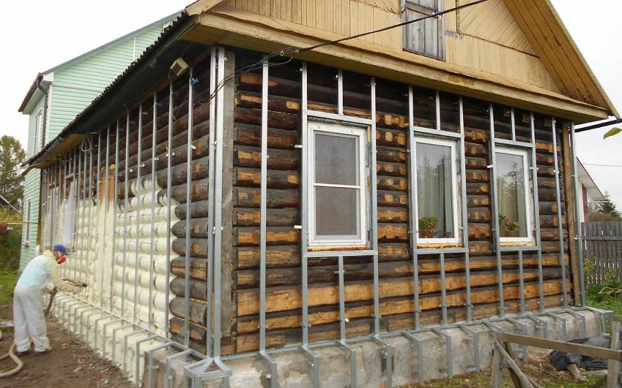 Способы утепления бревенчатого дома снаружи - ремонт и стройка