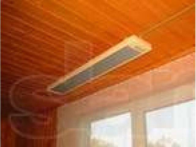 Установка инфракрасного обогревателя на потолок - лучшее отопление