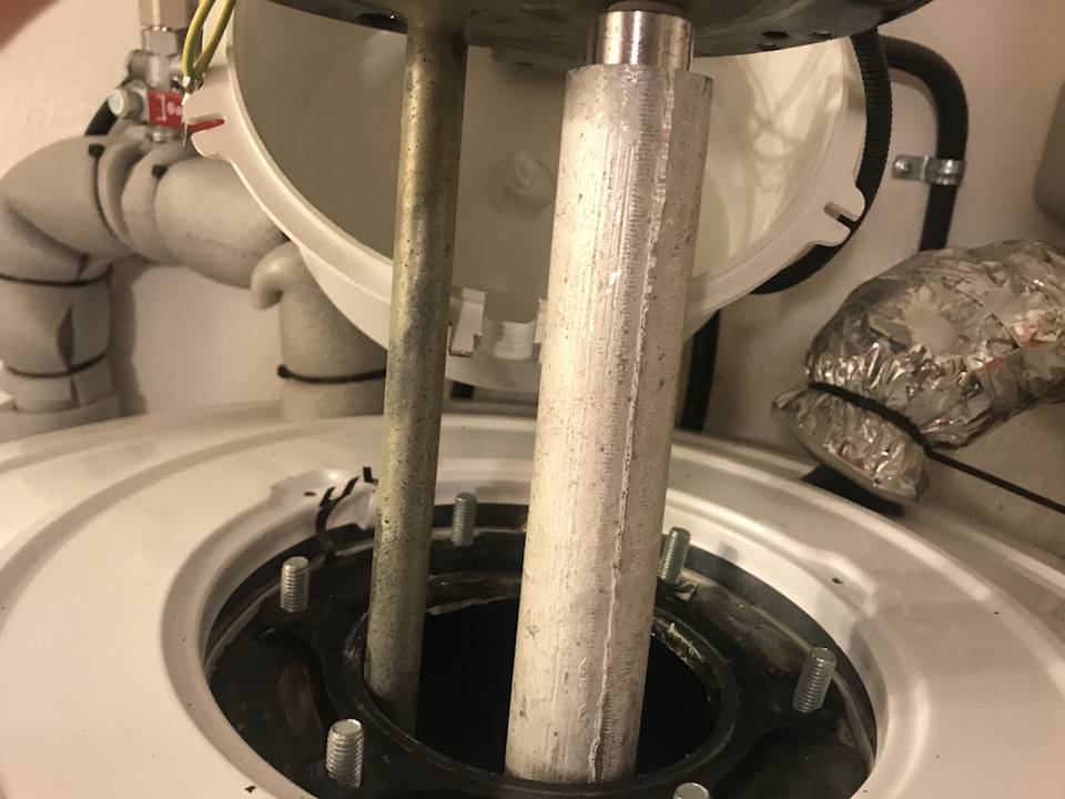 Как установить магниевый анод в водонагревателе?