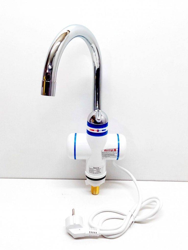 Проточный электрический водонагреватель на кран - как выбрать и установить