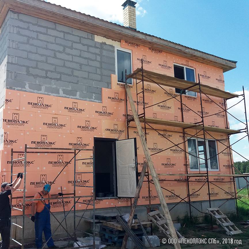 Утепление фасада кирпичного дома — обзор проверенных методов