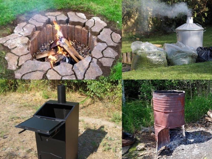 Бездымная печь для сжигания мусора, утилизатор отходов