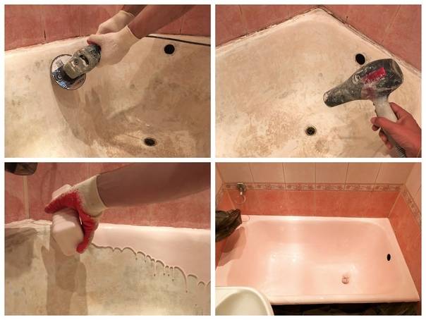 ???? самостоятельная реставрация эмали ванн жидким акрилом без лишних затрат