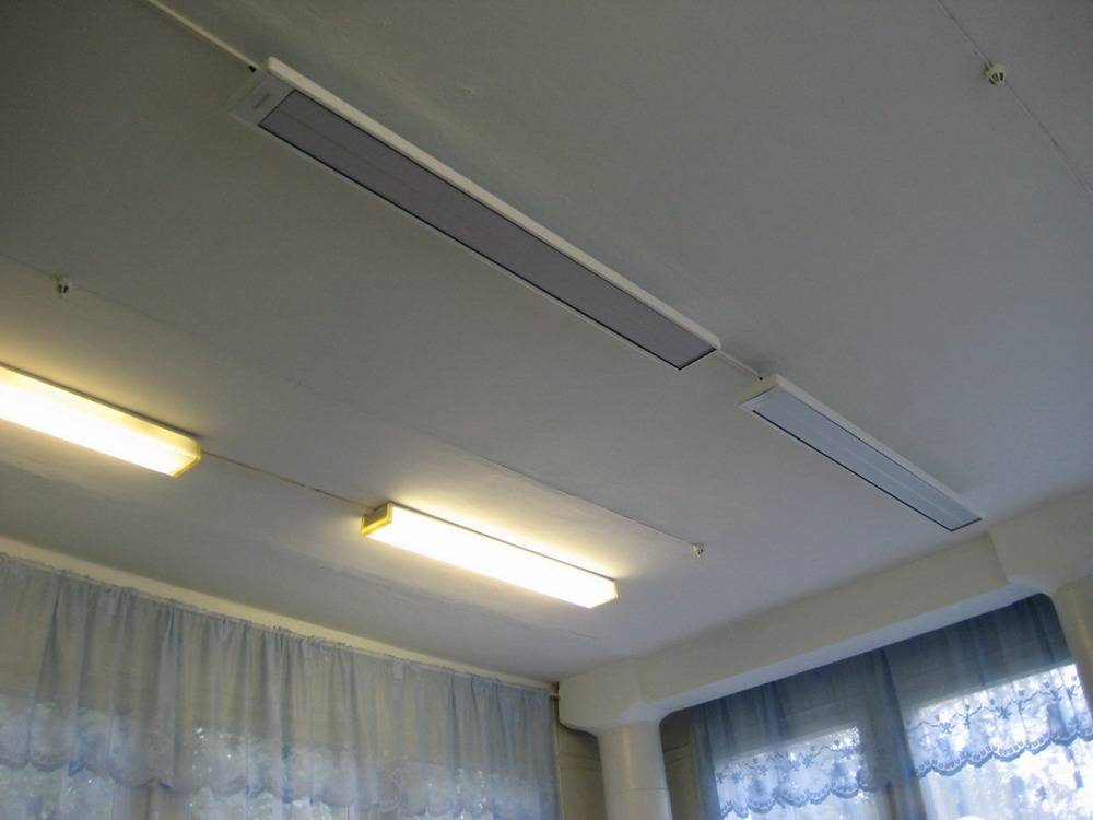 Инфракрасный потолочный обогреватель с терморегулятором для дачи и дома