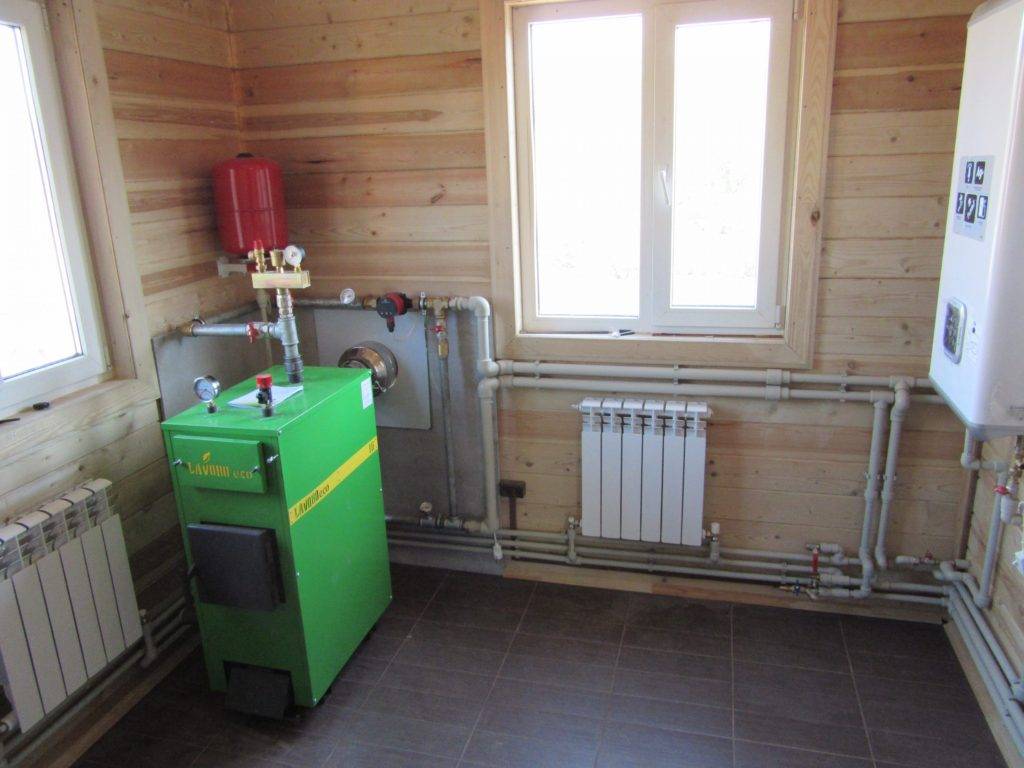 Водяное отопление деревянного дома своими руками с одним и двумя этажами