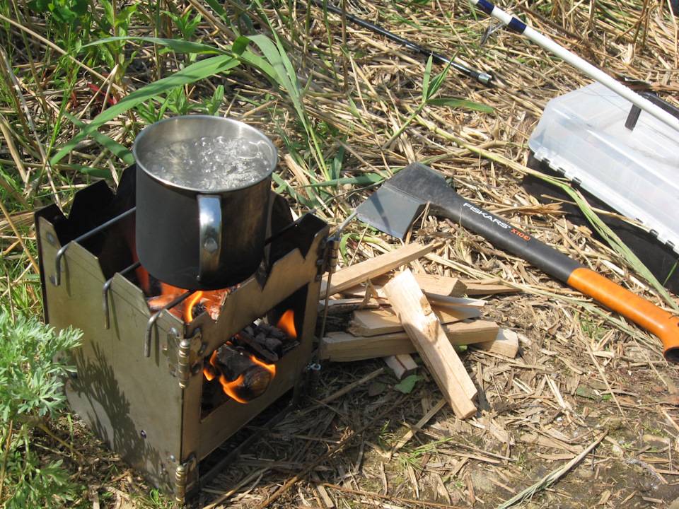 Как делается походная печка своими руками: чертежи и описание