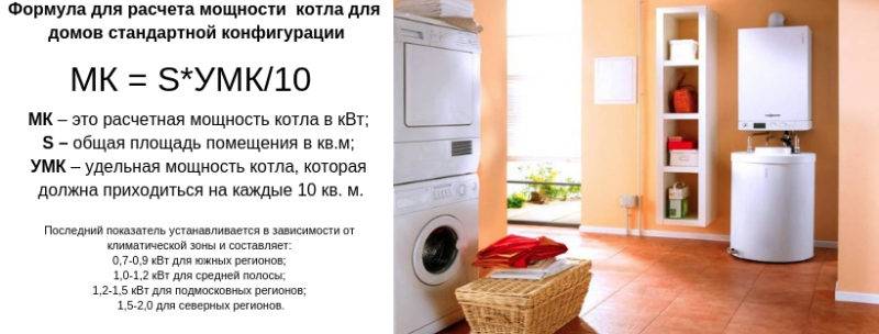 Как правильно рассчитать мощность газового котла