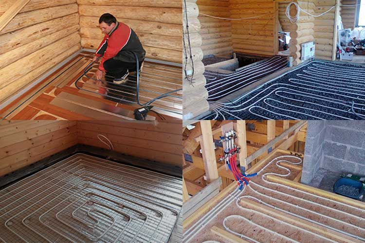 Как смонтировать водяные теплые полы своими руками на деревянный пол