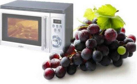 Что будет, если положить виноград в микроволновку