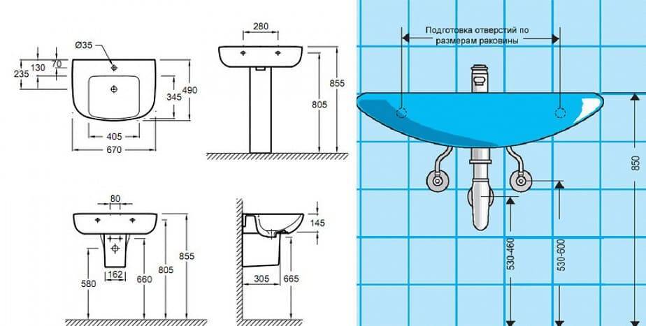 Высота тумбы с раковиной для ванной комнаты. высота раковины в ванной: какая бывает и как рассчитать?