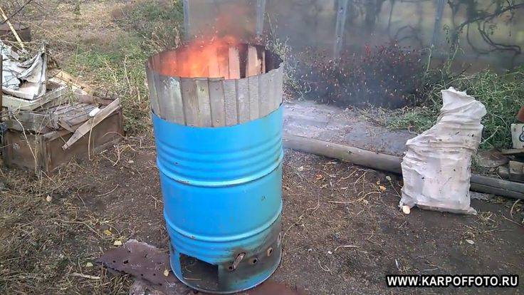 Дачная печь для сжигания мусора: покупные и самодельные варианты, что выбрать