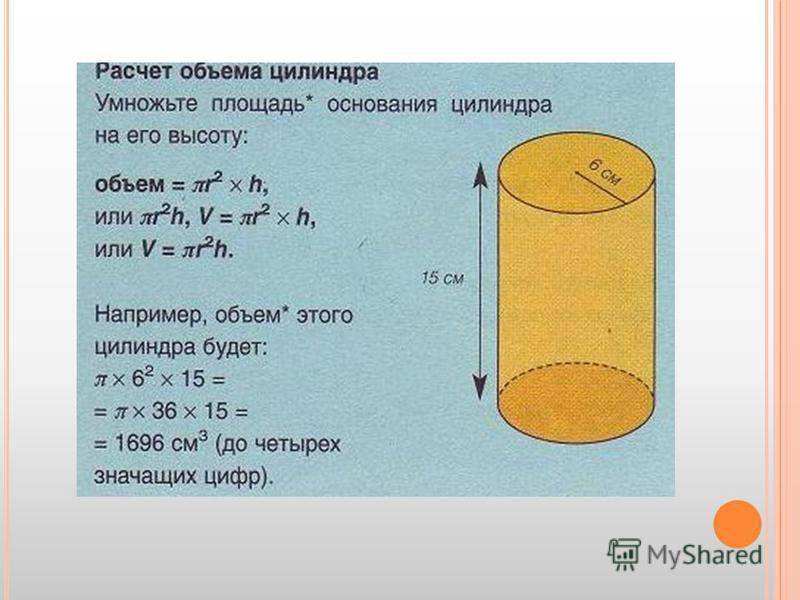 Как высчитать объем в литрах формула. расчет объёма жидкости в прямоугольной емкости