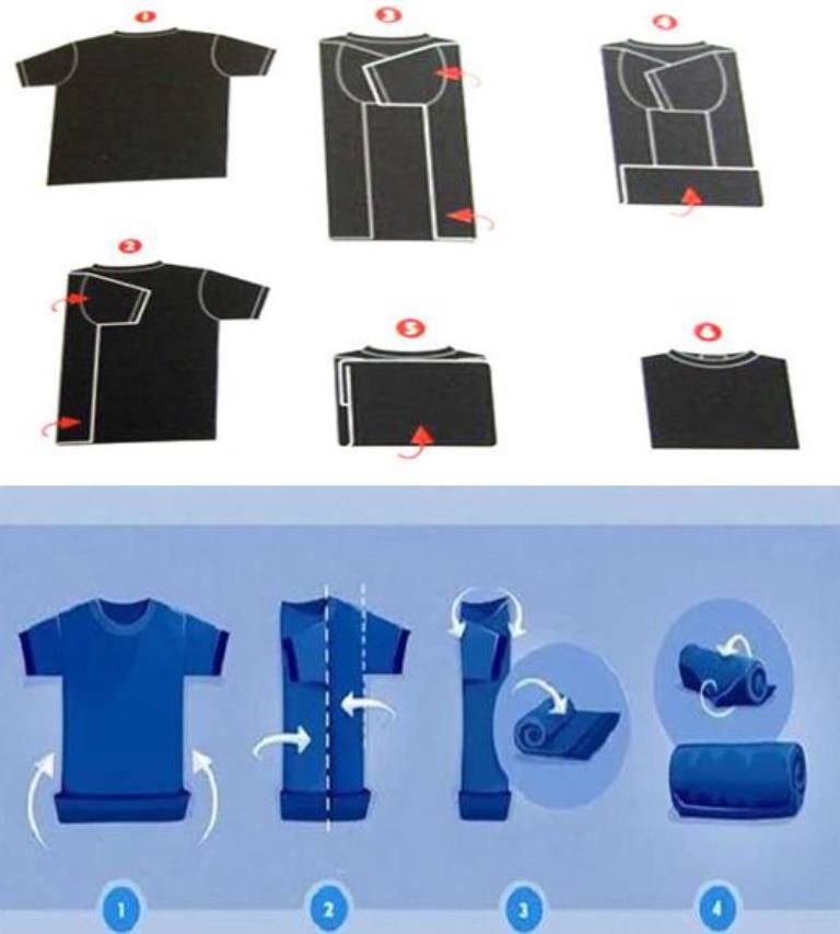 Как правильно складывать футболки после глажки, чтобы они не мялись