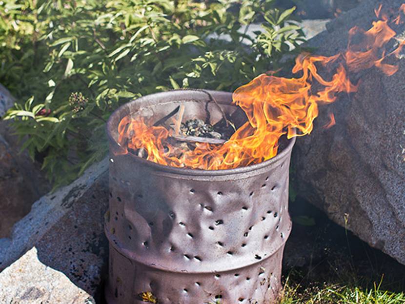 Бездымная печь для сжигания мусора, утилизатор отходов