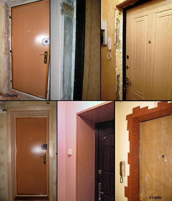 Отделка откосов входной двери: основные этапы работ и материалы