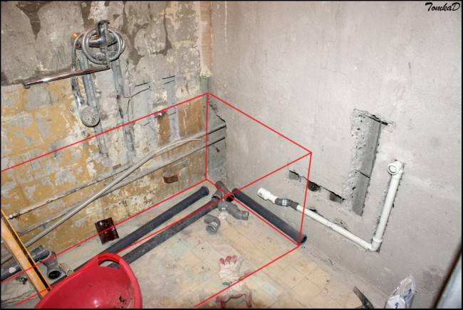 Схемы для разводки труб водоснабжения в ванной и туалете