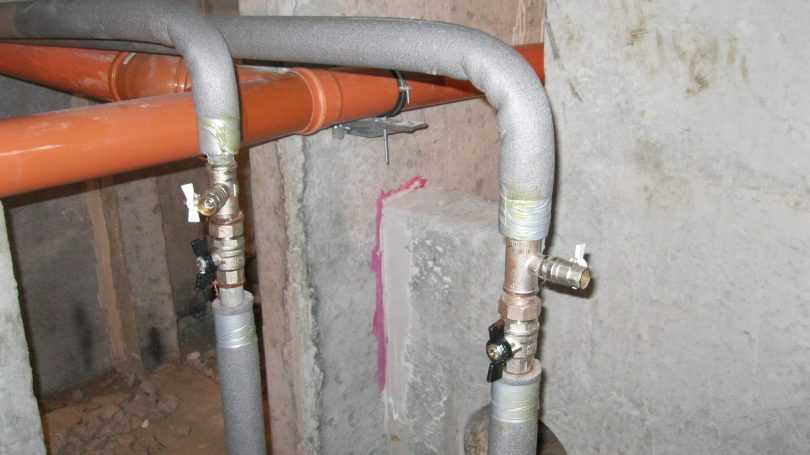 Утепление водопровода в земле, и теплоизоляция наружных веток