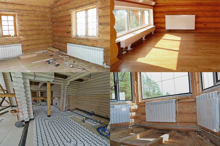 Отопление в деревянном доме: сравнительный обзор подходящих систем - точка j